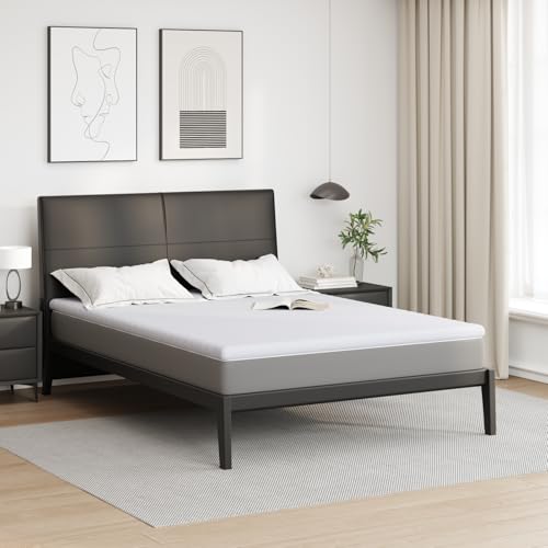 Homgoday Matratzenpads Weiß 160 x 200 cm 100% Polyester Jacquardstoff Matratzenunterlage Model4106184 von Homgoday