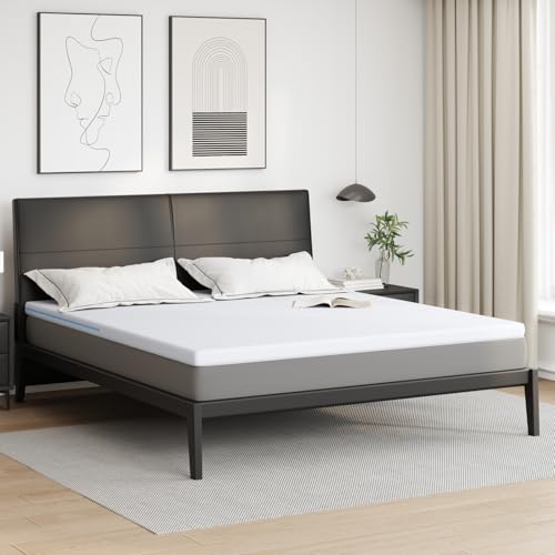 Homgoday Matratzenpads Weiß 200 x 200 cm 100% Polyester Jacquardstoff Matratzenunterlage Model4106285 von Homgoday