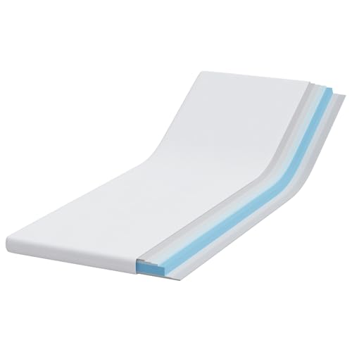 Homgoday Matratzenpads Weiß 80 x 200 cm 100% Polyester Jacquardstoff Matratzenunterlage Model4106276 von Homgoday
