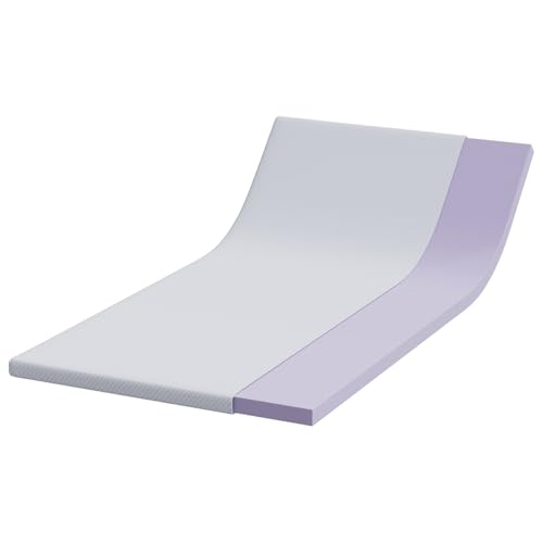 Homgoday Matratzenpads Weiß 90 x 190 cm 100% Polyester Jacquardstoff Matratzenunterlage Model4106222 von Homgoday
