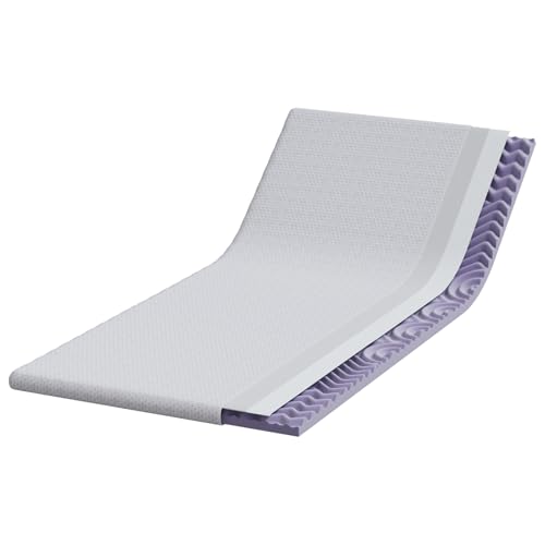 Homgoday Matratzenpads Weiß 90 x 200 cm 100% Polyester Jacquardstoff Matratzenunterlage Model4106201 von Homgoday