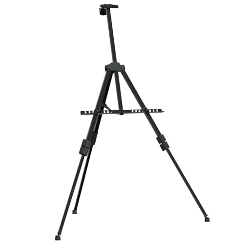 Homgoday Staffelei Verstellbar Schwarz Metall Staffelei Model93492 von Homgoday