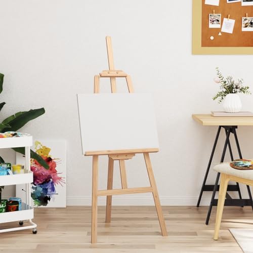 Homgoday Staffelei aus Massivholz, Kiefer, 53,5 x 95 x 127 cm von Homgoday