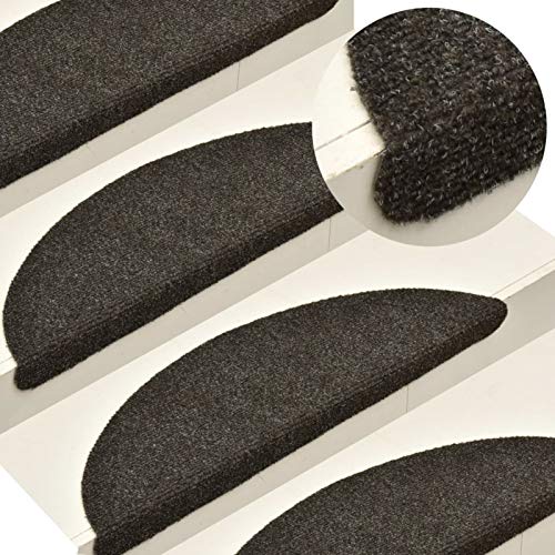 Homgoday Treppenmatten 15 Stück, Anthrazit, 56 x 17 x 3 cm, Nadelfilz, Möbel für Treppen, Teppich für Treppen, Teppich für Treppen, Stufenmatten für Treppen Homgoday Treppenmatten 15 Stück, Anthrazit, 56 x 17 x 3 cm, Nadelfilz, Möbel für Treppen, Teppich für Treppen, Teppich für Treppen, Stufenmatten für Treppen von Homgoday