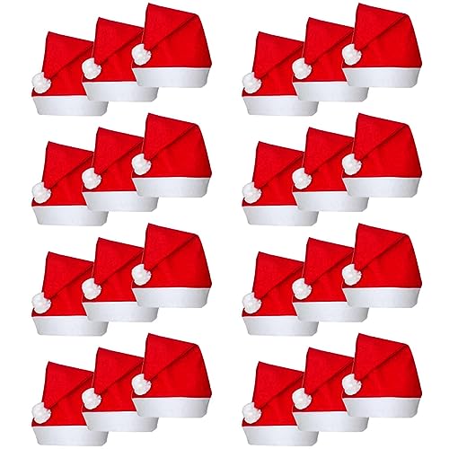 Homgoday Weihnachtsmann-Weihnachtsmützen, saisonale und Feiertagsdekorationen, 24 Stück Homgoday Weihnachtsmann-Weihnachtsmützen, saisonale und Feiertagsdekorationen, 24 Stück von Homgoday
