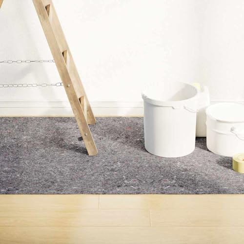 Homgoday rutschfeste Malervliese 2 STK. 10 m 220 g/m2 Grau Pinsel T?glicher Haushalt Model3324773 von Homgoday