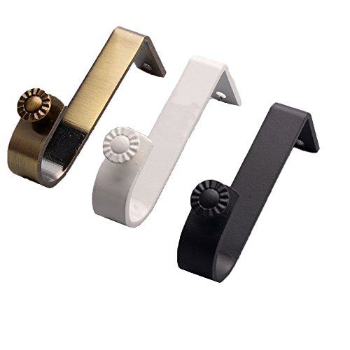 2ST drapierung Gardinenstange Halterung verstellbar Metall Auflageträger für Gardinenstange von Homieco