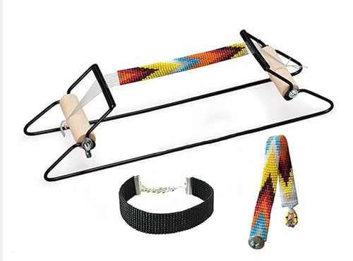 Hominas Perlenwebrahmen, Perlen Weben Loom Webrahmen aus Edelstahl Holzperlen Strickmaschine für Einsteiger, inkl. Weave, Ketten, Armbänder und mehr Hominas Perlenwebrahmen, Perlen Weben Loom Webrahmen aus Edelstahl Holzperlen Strickmaschine für Einsteiger, inkl. Weave, Ketten, Armbänder und mehr von Hominas