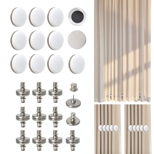 10 Paar Duschvorhang Gewichte Und 10 Paar Vorhang Magnetknopf, Runde Magnetische Vorhang Gewichte, Magnete für Vorhänge Magnete für Vorhänge zum Verschließen Magnete für Stoff Vorhang Magnete 10 Paar Duschvorhang Gewichte Und 10 Paar Vorhang Magnetknopf, Runde Magnetische Vorhang Gewichte, Magnete für Vorhänge Magnete für Vorhänge zum Verschließen Magnete für Stoff Vorhang Magnete von Homirty