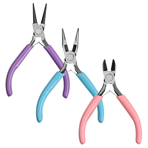 Homirty Schmuckzange Set,3 Stück Schmuckherstellung Hardware Tool Set,Schmuck Machen Werkzeuge,Mini-Schmuckzange Set,Schneidezange,für Halskette Armband Machen,DIY Handwerk Homirty Schmuckzange Set,3 Stück Schmuckherstellung Hardware Tool Set,Schmuck Machen Werkzeuge,Mini-Schmuckzange Set,Schneidezange,für Halskette Armband Machen,DIY Handwerk von Homirty