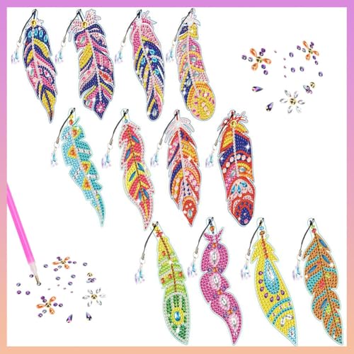 12 Stück Diamond Painting Kinder Erwachsene Geschenke Mädchen ab 6 7 8 9 10 11 12 Jahre Geburtstagsgeschenk Diamant Lesezeichen Bastelset Geschenk Kindergeburtstag DIY 5D Bookmark 12 Stück Diamond Painting Kinder Erwachsene Geschenke Mädchen ab 6 7 8 9 10 11 12 Jahre Geburtstagsgeschenk Diamant Lesezeichen Bastelset Geschenk Kindergeburtstag DIY 5D Bookmark von Homorro