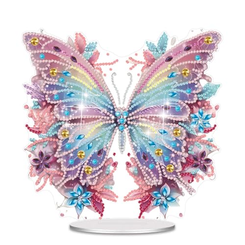 Diamond Painting Erwachsene Diamant Kinder Daiments Bastelset Bücherregal Dimonds Deko Basteln Tischdeko Wohnzimmer Schreibtisch Kindergeburtstag Geschenke Mädchen Jahre Schmetterling Diy Kreatives von Homorro