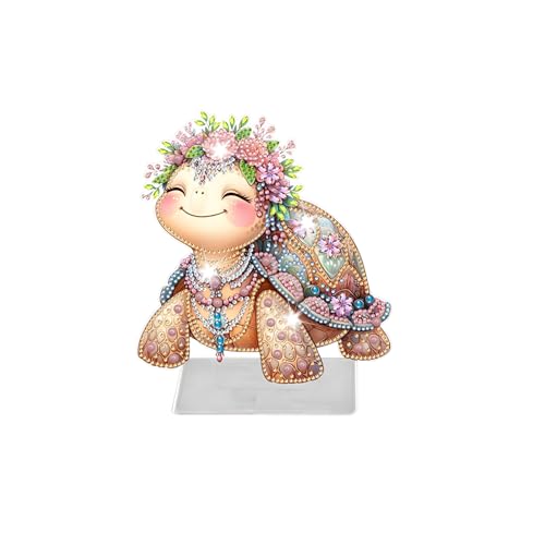 Homorro Diamond Painting Kinder Daiments Diamant Dimonds Geschenke Mädchen 5 6 7 8 10 11 12 Jahre Bastelset Bücherregal Deko Tischdeko Wohnzimmer Basteln Kindergeburtstag Schildkröte Diy Kreatives von Homorro