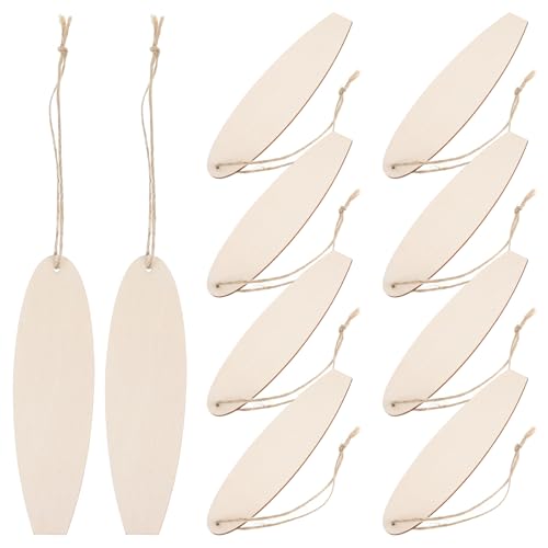 10Stücke Mini Surfboard Decoration Set Made of Wood: Unlackierte Holz Surfbrett Colourful Surfboard Ornaments for Beach and Coastal Lovers für DIY Projekte Küstendekoration Und Strandaktivitäten 10Stücke Mini Surfboard Decoration Set Made of Wood: Unlackierte Holz Surfbrett Colourful Surfboard Ornaments for Beach and Coastal Lovers für DIY Projekte Küstendekoration Und Strandaktivitäten von Homoyoyo