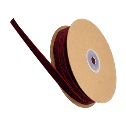 Homoyoyo 1-1 Cm Breites - Robustes Beflocktes Geschenkband Für Stilvolle Dekorationen – Ideal Für Hochzeiten Feiertage Und Geburtstagsfeiern in Verschiedenen Farben Erhältlich von Homoyoyo