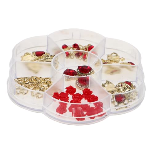 Homoyoyo 1 Box Nagelkunst Zubehör Nagelschmuck Für Kunst Herz Nagel Edelsteine Charms Flache Rückseite Nagel Charms von Homoyoyo
