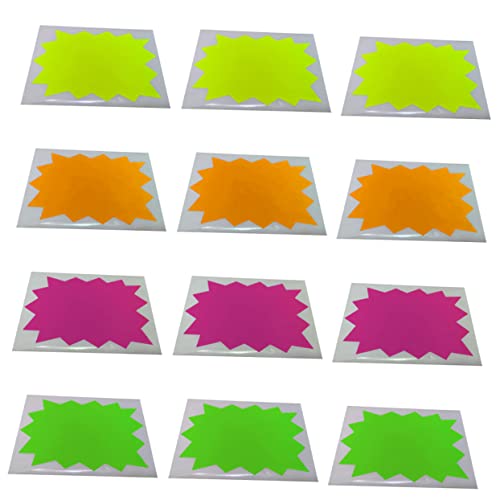 Homoyoyo 1 Etikettenaufkleber the preisschild stickers advlue Klebeetiketten Korbetikett Streifen klebrig klein Vinyl bunte Aufkleber selbstklebende Aufkleber fluoreszierendes Papier von Homoyoyo