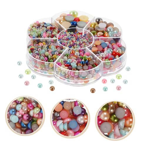 Homoyoyo 1 Karton Abs Halbperlen Flatback Perlen in Bunter Farbvielfalt Langlebige Schmuck Nagelkunst deko DIY Bastelset Praktischer Aufbewahrungsbox für Handyhüllen Karten Rahmen Homoyoyo 1 Karton Abs Halbperlen Flatback Perlen in Bunter Farbvielfalt Langlebige Schmuck Nagelkunst deko DIY Bastelset Praktischer Aufbewahrungsbox für Handyhüllen Karten Rahmen von Homoyoyo