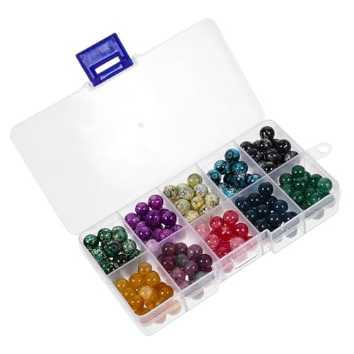 Homoyoyo 1 Karton Farben Kristall Glasperlen Glatte DIY Schmuckperlen mit Bunte Spacer Beads für Armband Basteln Schmuckherstellung Zubehör Homoyoyo 1 Karton Farben Kristall Glasperlen Glatte DIY Schmuckperlen mit Bunte Spacer Beads für Armband Basteln Schmuckherstellung Zubehör von Homoyoyo