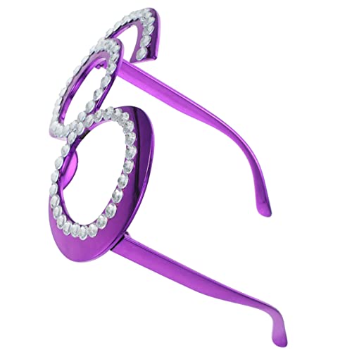 Homoyoyo 1 Paar Brille mit Strass Lustige Partybrille für Fotos Einzigartige Jahre Dekoration für Geburtstagsfeiern Kreative Sonnenbrille für Damen und Herren Homoyoyo 1 Paar Brille mit Strass Lustige Partybrille für Fotos Einzigartige Jahre Dekoration für Geburtstagsfeiern Kreative Sonnenbrille für Damen und Herren von Homoyoyo