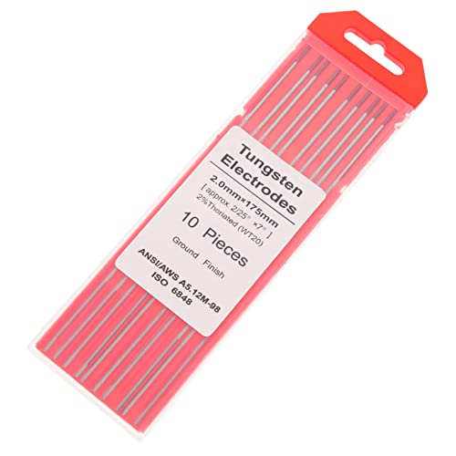 Homoyoyo 1 Packung Thorierte Wolframelektroden Wt20 Für Lichtbogenschweißen – 2-4 Mm Durchmesser - Rot Beschichtet Ideal Für Präzise Schweißarbeiten Mit Argon Schutzgas Homoyoyo 1 Packung Thorierte Wolframelektroden Wt20 Für Lichtbogenschweißen – 2-4 Mm Durchmesser - Rot Beschichtet Ideal Für Präzise Schweißarbeiten Mit Argon Schutzgas von Homoyoyo