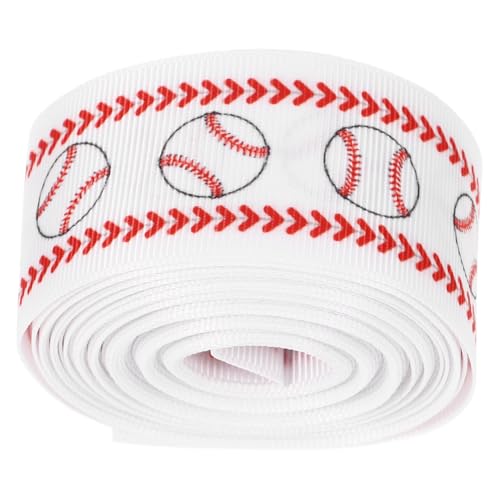 Homoyoyo 1 Rolle Ballkopfschmuck aus Gurtband Wickelband Bänder umwickeln bedrucktes Band Sportband geschenkband geschenkschleife Banddekor Band für Geschenkverpackung Stoff Weiß Homoyoyo 1 Rolle Ballkopfschmuck aus Gurtband Wickelband Bänder umwickeln bedrucktes Band Sportband geschenkband geschenkschleife Banddekor Band für Geschenkverpackung Stoff Weiß von Homoyoyo