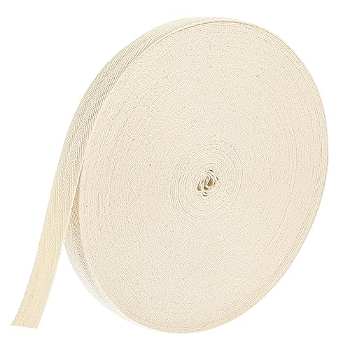 Homoyoyo 1 Rolle Baumwolle weiß geschenkband seidenband Schleifenband bund Vorhangband Gurtband Gurtbänder für Taschen Baumwollkordel Baumwollseil Kleidungsmaterialien Köperbänder Köperband Homoyoyo 1 Rolle Baumwolle weiß geschenkband seidenband Schleifenband bund Vorhangband Gurtband Gurtbänder für Taschen Baumwollkordel Baumwollseil Kleidungsmaterialien Köperbänder Köperband von Homoyoyo