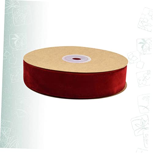 Homoyoyo 1 Rolle Beflockungsband dekorativ Schleife Gegenwärtig Samtband Herde ribbon bandfeile kleidung klebeband Kleidungsband Geschenkband für Ostern Kranzband Hochzeitsbänder rot Homoyoyo 1 Rolle Beflockungsband dekorativ Schleife Gegenwärtig Samtband Herde ribbon bandfeile kleidung klebeband Kleidungsband Geschenkband für Ostern Kranzband Hochzeitsbänder rot von Homoyoyo