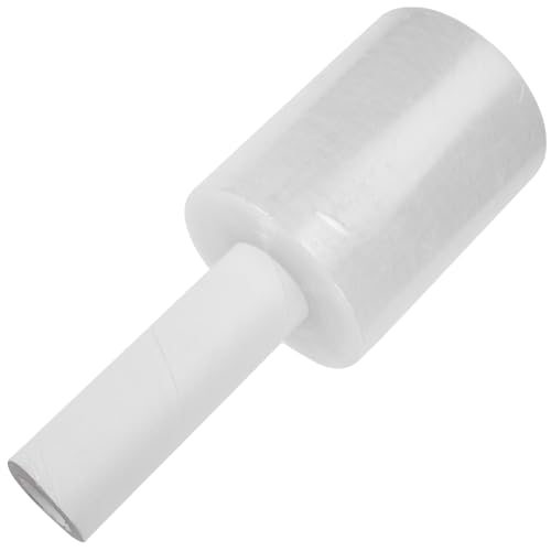 Homoyoyo 1 Rolle Dehnbare Verpackungsfolie mit Griff Transparente Handverpackungsfolie für Gepäck Kabel und Praktische und Leichte Stretchfolie für Täglichen Gebrauch von Homoyoyo