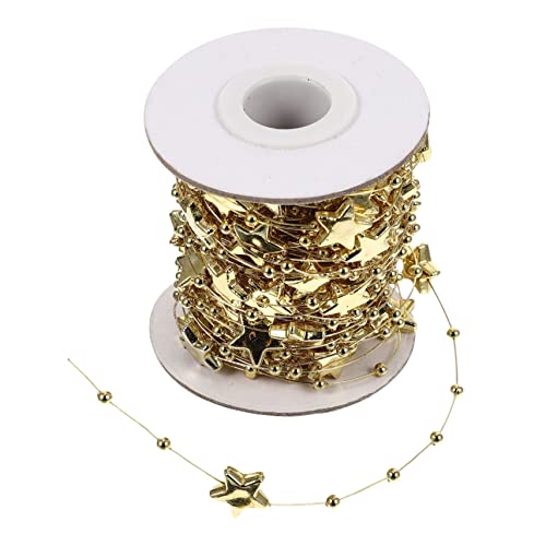 Homoyoyo 1 Rolle Dekorativer Fünfzackstern Bead für DIY Armbänder und Lange Schnur für Festtagsdekoration und Basteln von Schmuck von Homoyoyo