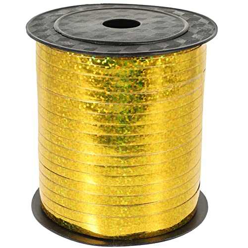 Homoyoyo 1 Rolle Dekoratives Geschenkband Gold Yards DIY Ribbon für Ballondekoration Hochzeiten und Feste für Verpackungen und Bastelprojekte von Homoyoyo