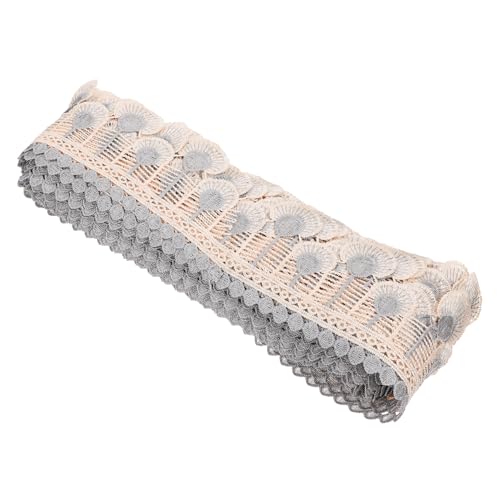 Homoyoyo 1 Rolle Dekoratives Vorhangband Polyester mit Gesticktem Design Yards für DIY Projekte Hochzeitskleider und Heimdekoration von Homoyoyo