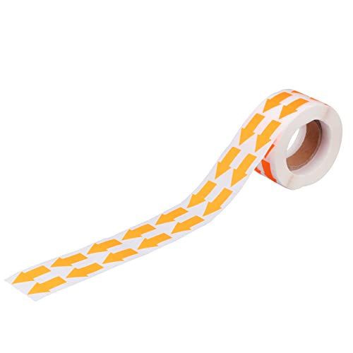 Homoyoyo 1 Rolle Fluoreszierender -aufkleber Klein Etiketten Aufkleber Schlüssel Aufkleber Beschriftungen Neon Dekorationen Trendige Aufkleber Drinnen Orange Fluoreszierendes Papier von Homoyoyo