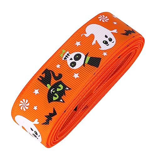 Homoyoyo 1 Rolle Halloween-dekorationsband Schleifen Aus Satinbändern Bänder Zum Verpacken Satinband Halloween Geisterkranzbögen Dekorationen Geschenkbänder Blumenwickband Polyester Orange Homoyoyo 1 Rolle Halloween-dekorationsband Schleifen Aus Satinbändern Bänder Zum Verpacken Satinband Halloween Geisterkranzbögen Dekorationen Geschenkbänder Blumenwickband Polyester Orange von Homoyoyo