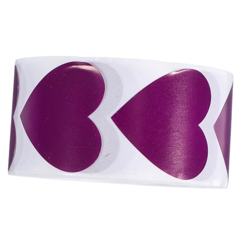 Homoyoyo 1 Rolle Herzetiketten für Kreative Projekte Selbstklebende Etiketten für Hochzeiten Scrapbooking und Valentinstag Rolle von Homoyoyo