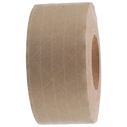 Homoyoyo 1 Rolle Kraftpapier Klebeband Wasseraktiviert Verstärkt für und Verpackungen Starke Haftung und Einfach zu Verwenden von Homoyoyo