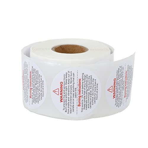 Homoyoyo 1 Rolle Kraftvoller Sicherheitsaufkleber für Kerzen mit Warnhinweisen für Kerzengläser Klare Englische Beschriftung Kompakte und Leicht Transportierbare Etiketten Auffälliges Homoyoyo 1 Rolle Kraftvoller Sicherheitsaufkleber für Kerzen mit Warnhinweisen für Kerzengläser Klare Englische Beschriftung Kompakte und Leicht Transportierbare Etiketten Auffälliges von Homoyoyo