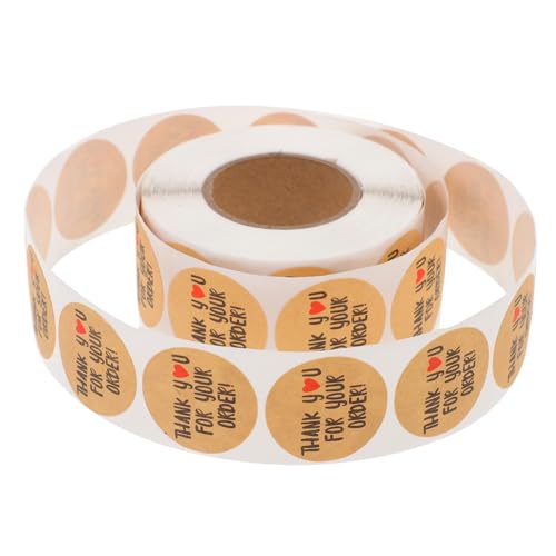 Homoyoyo 1 Rolle Runde Kraftpapier Aufkleber Selbstklebende Etiketten für DIY Projekte Verpackungen und Backwaren B Homoyoyo 1 Rolle Runde Kraftpapier Aufkleber Selbstklebende Etiketten für DIY Projekte Verpackungen und Backwaren B von Homoyoyo