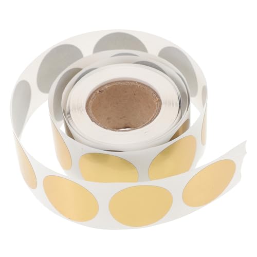 Homoyoyo 1 Rolle Runde Kratzaufkleber Selbstklebende Kratzetiketten für Diy Gold für Spiele Partys und Kreative Projekte Einfache Anwendung für Erwachsene Homoyoyo 1 Rolle Runde Kratzaufkleber Selbstklebende Kratzetiketten für Diy Gold für Spiele Partys und Kreative Projekte Einfache Anwendung für Erwachsene von Homoyoyo