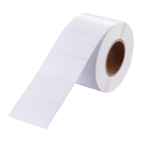 Homoyoyo 1 Rolle Selbstklebende Etiketten Weiße Beschreibbare Aufkleber für Lebensmittel Adressetiketten Preisschilder für Zuhause Büro und Schulprojekte von Homoyoyo