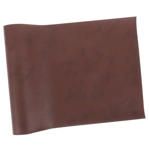 Homoyoyo 1 Rolle Sofa -Box -Stoff Rindslederstoff Polsterstoff Herstellung Kunstleder leder stoff Lederstreifen Lederaufnäher Leder-Kit Lederflecken PU-Leder Brown von Homoyoyo