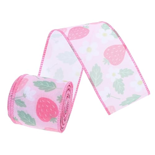 Homoyoyo 1 Rolle Sommerfruchtband Zum Verpacken Von Geschenken, Erdbeerband Zum Basteln, Diy-projekte, Süßes Und Stilvolles Geschenkband Mit Erdbeermotiv, 4,5 M Homoyoyo 1 Rolle Sommerfruchtband Zum Verpacken Von Geschenken, Erdbeerband Zum Basteln, Diy-projekte, Süßes Und Stilvolles Geschenkband Mit Erdbeermotiv, 4,5 M von Homoyoyo