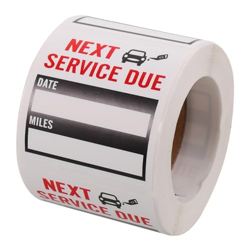 Homoyoyo 1 Rolle Wartungsaufkleber Service-Erinnerungsetiketten Autoservice-Aufkleber Nächster fälliger Service-Aufkleber Aufkleber für den Ölwechsel im Auto Kupferstichaufkleber Schwarz Homoyoyo 1 Rolle Wartungsaufkleber Service-Erinnerungsetiketten Autoservice-Aufkleber Nächster fälliger Service-Aufkleber Aufkleber für den Ölwechsel im Auto Kupferstichaufkleber Schwarz von Homoyoyo