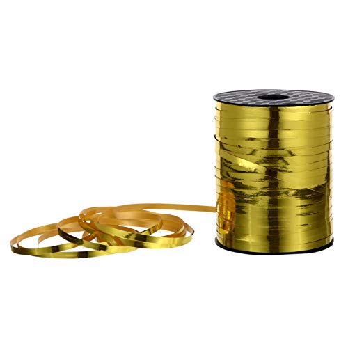 Homoyoyo 1 Rolle Yards Gold Balloon Ribbon DIY Geschenkband für Partydekoration Hochwertiges und Langlebiges Verpackungsband für Geburtstagsfeiern Hochzeiten und Blumensträuße Einfach von Homoyoyo
