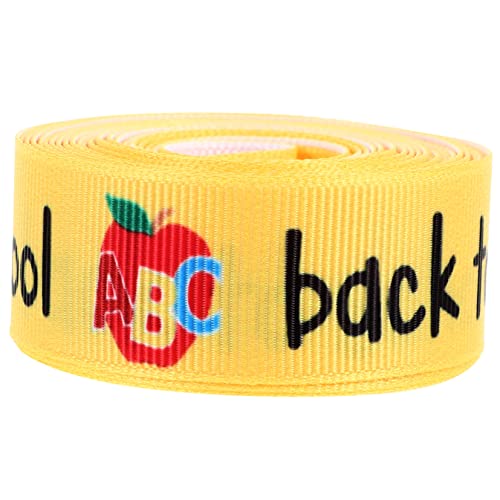 Homoyoyo 1 Rolle exquisite Geschenkbänder ribbon bandfeile back to school geschenkpakete dekobänder Seidenband Willkommen von Schärpe Bandverzierungen Band für DIY Polyester Yellow Homoyoyo 1 Rolle exquisite Geschenkbänder ribbon bandfeile back to school geschenkpakete dekobänder Seidenband Willkommen von Schärpe Bandverzierungen Band für DIY Polyester Yellow von Homoyoyo