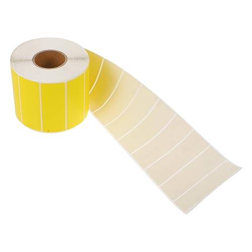 Homoyoyo 1 Rolle selbstklebendes Druckpapier Aufkleber Namensschilder kränker Klebeetikett preisschild büroartikel registerkarten label Barcode-Drucketiketten praktische Druckpapiere Yellow von Homoyoyo