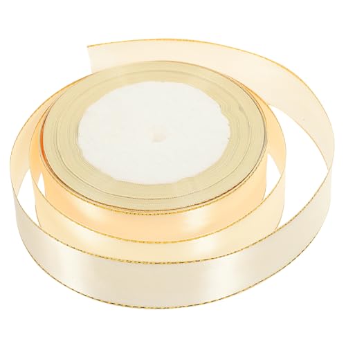 Homoyoyo 1 Rollenbox Goldband wickeln metallisch Streifen goldenes Satinband Rand seidenband ribbon dekoration praktisches Geschenkband dekoratives Geschenkband Polyester Beige Homoyoyo 1 Rollenbox Goldband wickeln metallisch Streifen goldenes Satinband Rand seidenband ribbon dekoration praktisches Geschenkband dekoratives Geschenkband Polyester Beige von Homoyoyo