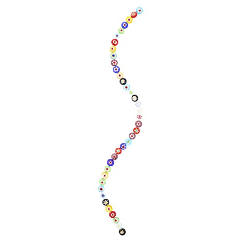 Homoyoyo 1 Saite Bunte Blumenmuster DIY Perlen Lose Glasperlen für Armbänder und Schmuckherstellung pro Strang für Kreative Bastelprojekte von Homoyoyo