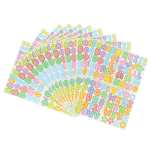 Homoyoyo 1 Satz Buchstabenaufkleber Selbstklebendes Vinyl Brief Glänzend Sammelalbum Alphabet Vinyl-schriftzugaufkleber Aufkleber Mit Kleinen Buchstaben Aufkleber Buchstaben Bunt 10 Blatt Homoyoyo 1 Satz Buchstabenaufkleber Selbstklebendes Vinyl Brief Glänzend Sammelalbum Alphabet Vinyl-schriftzugaufkleber Aufkleber Mit Kleinen Buchstaben Aufkleber Buchstaben Bunt 10 Blatt von Homoyoyo