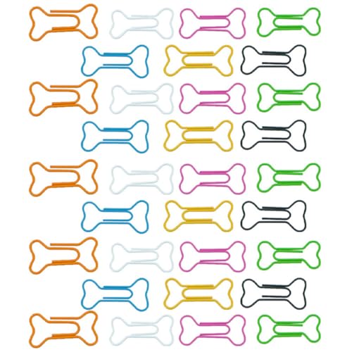 Homoyoyo 1 Satz Büroklammern Farbenfrohe Dekorative Clips Für Dokumente Notizen Fotos Und Tickets Robuste Multi Funktionale Klammern Für Büro Und Schule 100 Stück von Homoyoyo